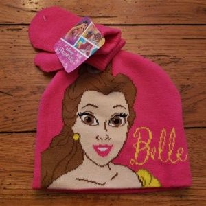 NWT - Princess Belle Hat & Glove Set